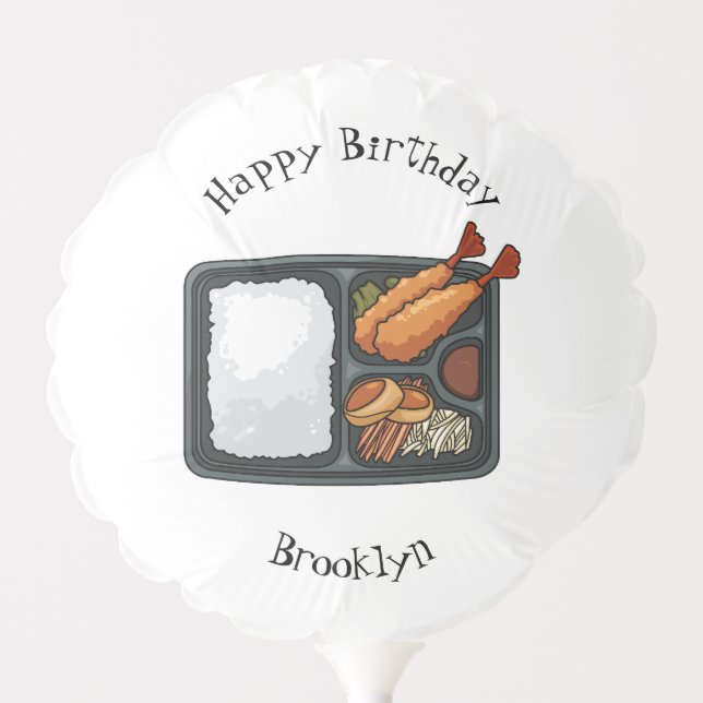 Bento cartoon illustration  balloon (Front)