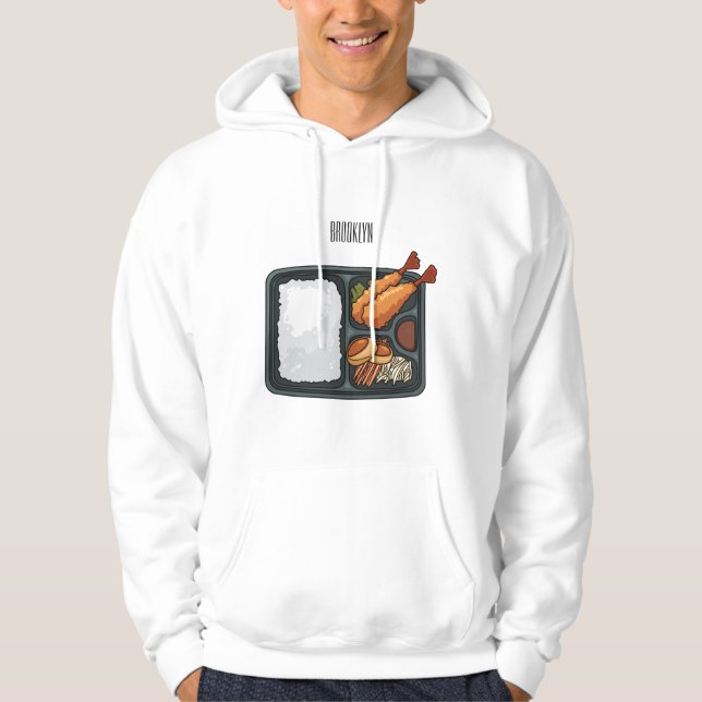 Bento cartoon illustration hoodie (Front)