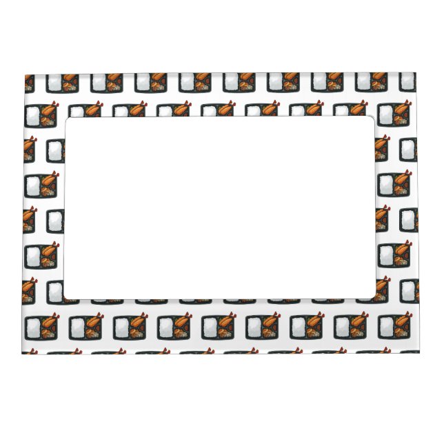 Bento cartoon illustration magnetic frame (Front)