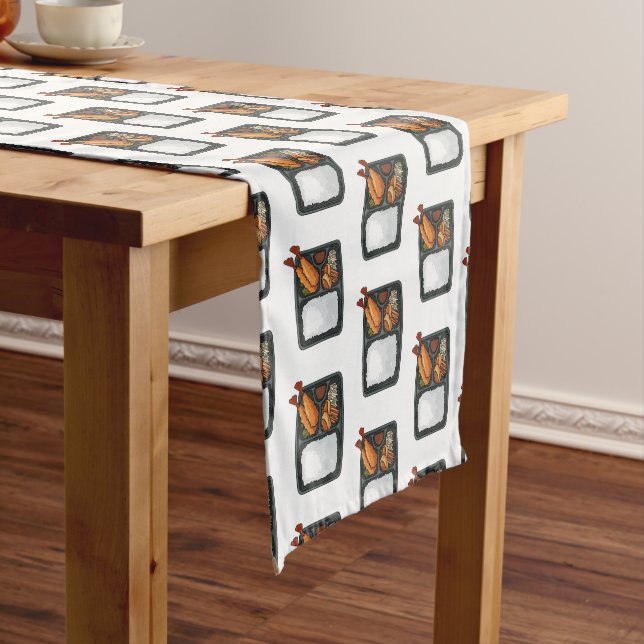 Bento cartoon illustration  short table runner (In Situ)