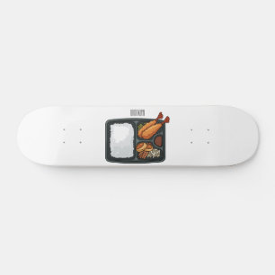 Bento cartoon illustration skateboard