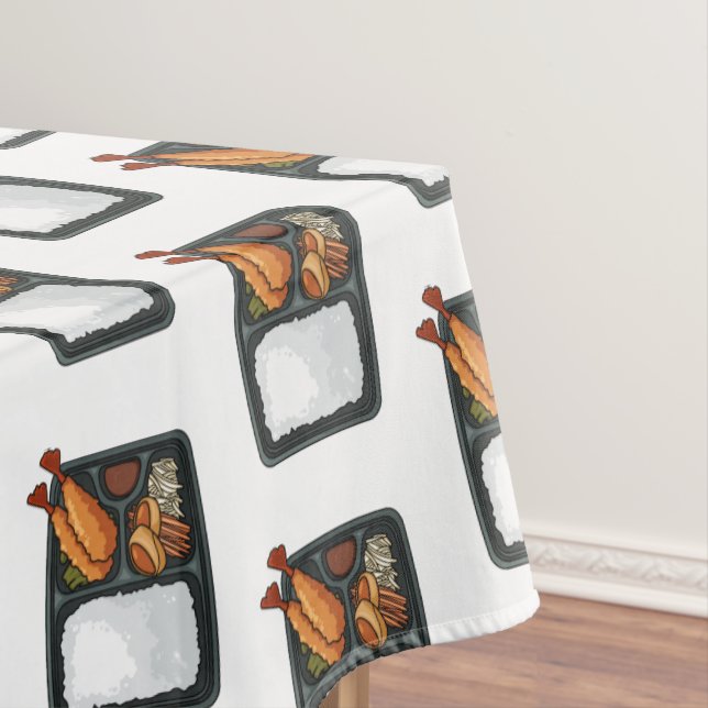 Bento cartoon illustration tablecloth (In Situ)