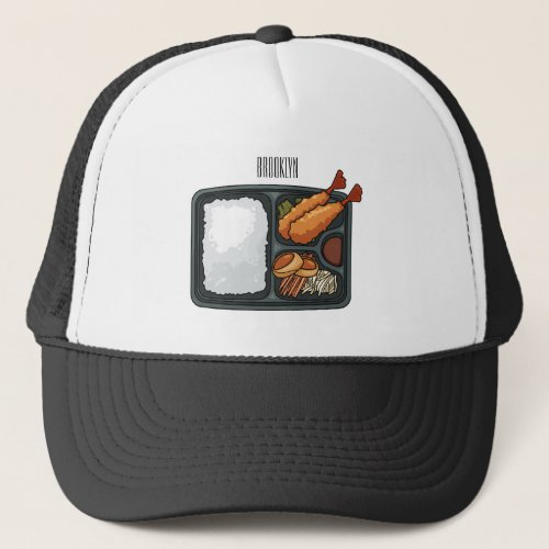 Bento cartoon illustration   trucker hat