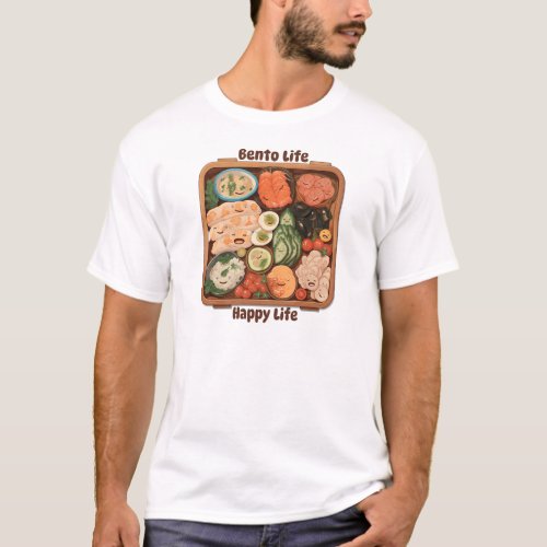 Bento Life Happy Life Anime Food T_Shirt