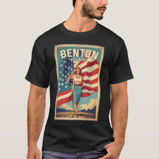 Benton Arkansas Usa Vintage Travel Tourism T-Shirt