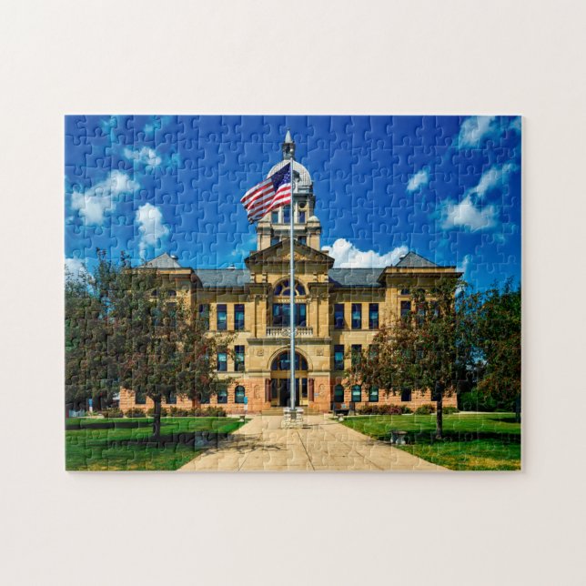 Benton County Courthouse Iowa. Jigsaw Puzzle (Horizontal)