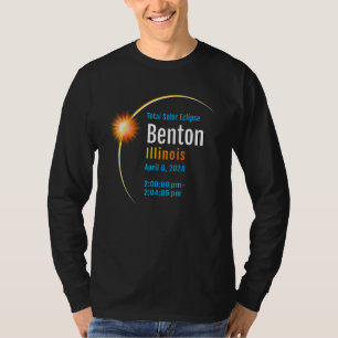 Benton Illinois Il Total Solar Eclipse 2024 1 T-Shirt