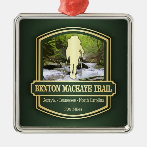 Benton MacKaye Trail B Metal Ornament
