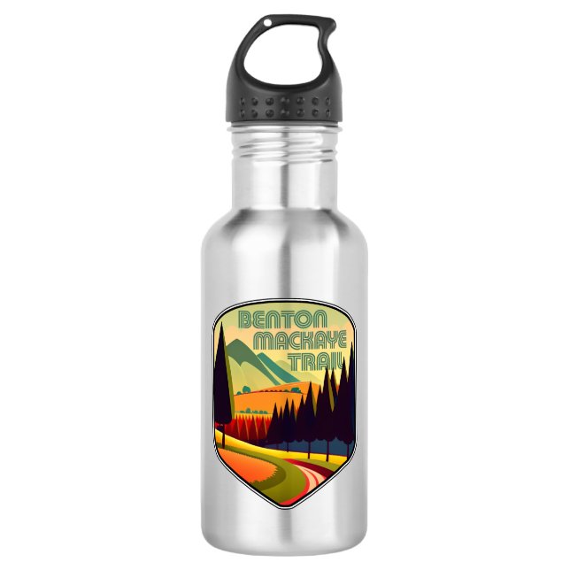 Benton MacKaye Trail Colors Stainless Steel Water Bottle (Front)