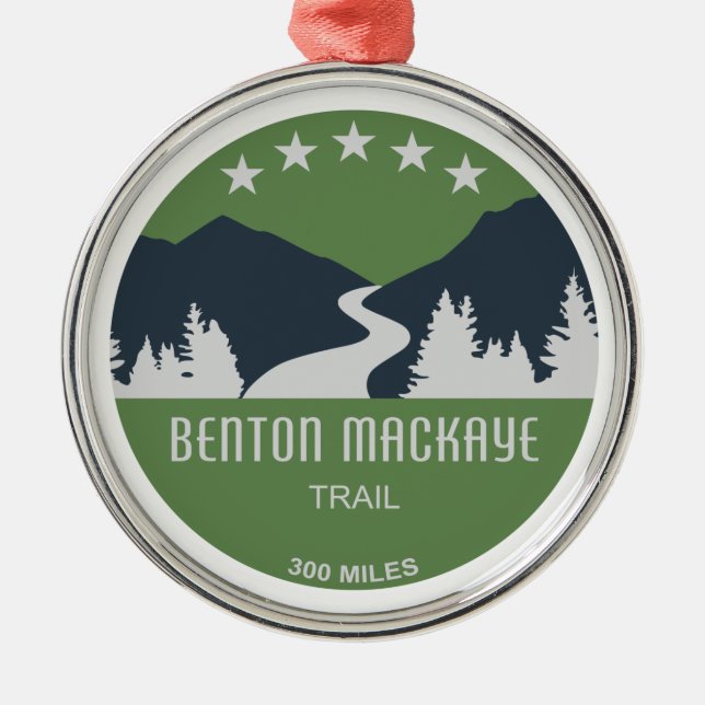 Benton MacKaye Trail Metal Ornament (Front)