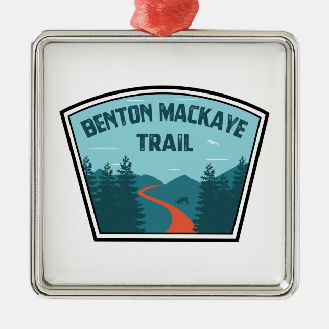 Benton MacKaye Trail Metal Ornament (Front)