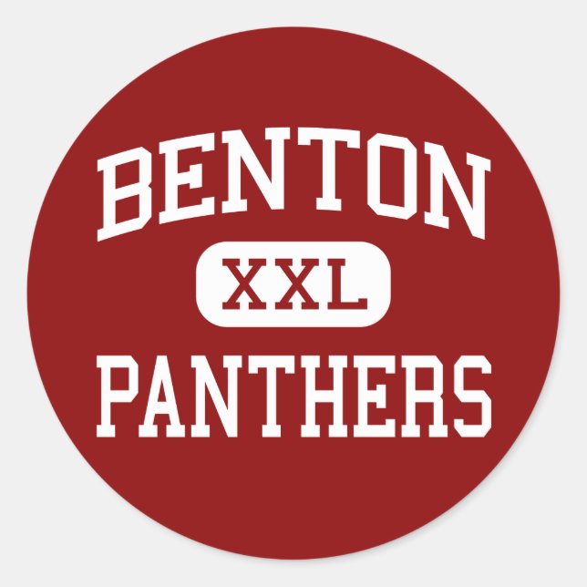 Benton - Panthers - High School - Benton Arkansas Classic Round Sticker (Front)