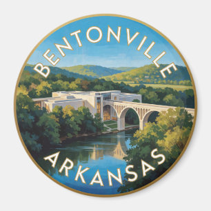 Bentonville Arkansas Crystal Bridges Travel Magnet