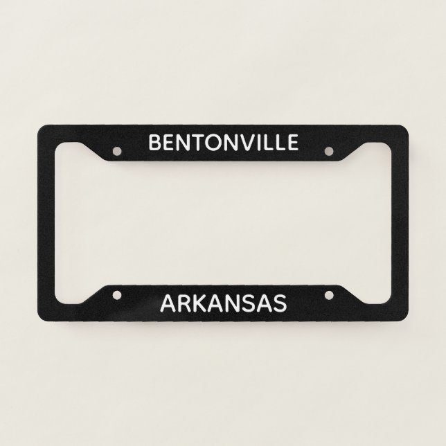Bentonville Arkansas License Plate Frame (Front)