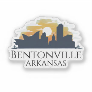 Bentonville Skyline, Arkansas Sticker