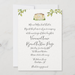 Benvenuti Italia Villa Wedding Invitation