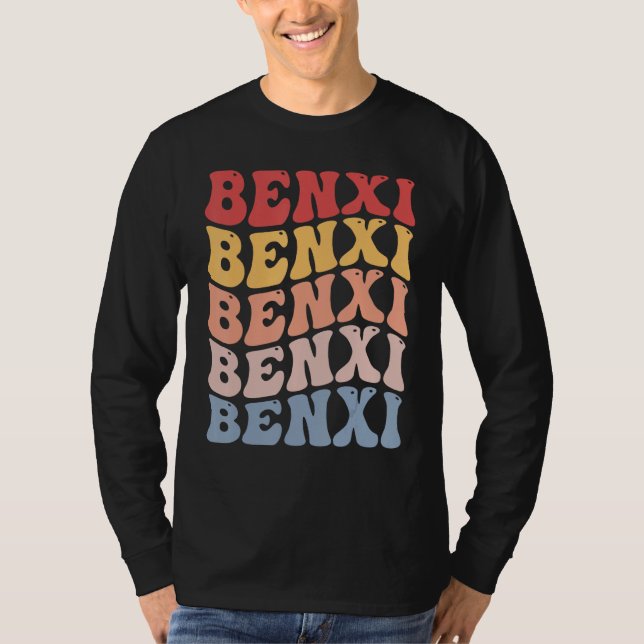 Benxi City Groovy Retro T-Shirt (Front)