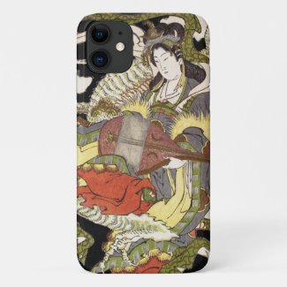Benzaiten Goddess of Beauty Seated on a Dragon Case-Mate iPhone Case