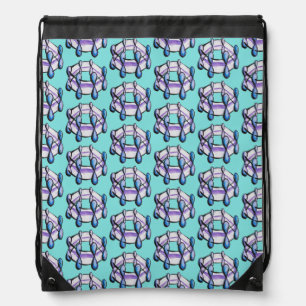 Benzene Molecule Art Organic Chemistry Pattern Drawstring Bag