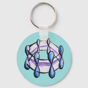 Benzene Molecule Organic Chemistry Student Teacher Keychain