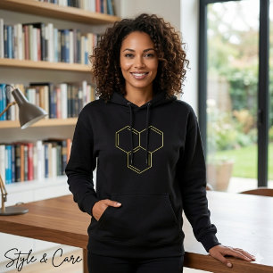 Benzene Ring Chemical Diagram mark Women's Hoodie