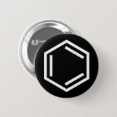 BENZENE RING SYMBOL BUTTON (Front & Back)