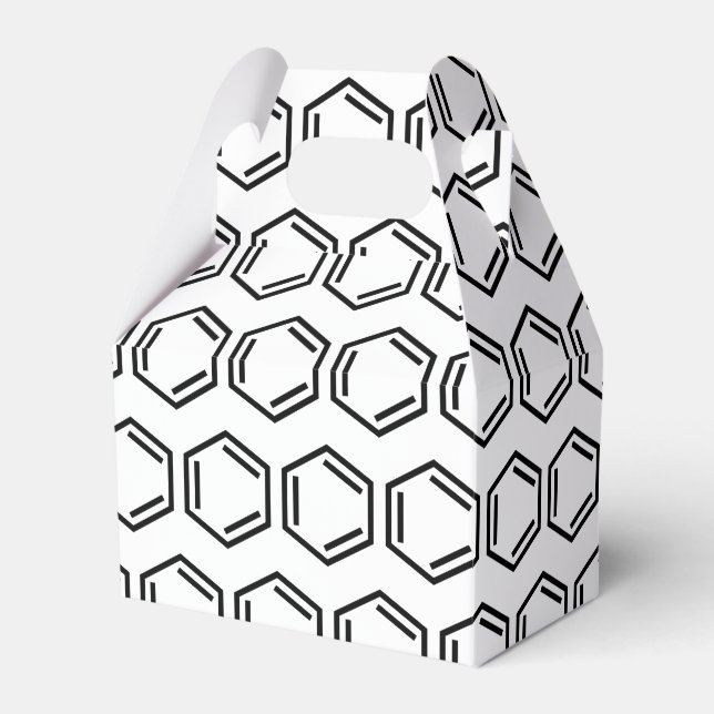 BENZENE RING SYMBOL FAVOR BOXES (Front Side)