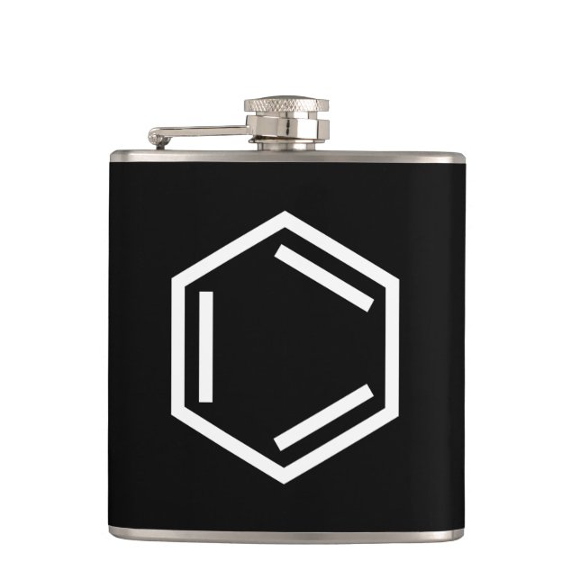 BENZENE RING SYMBOL FLASK (Front)