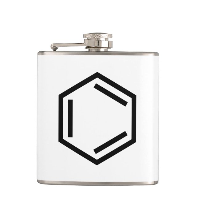 BENZENE RING SYMBOL FLASK (Front)
