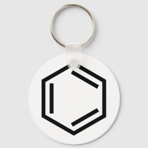BENZENE RING SYMBOL KEYCHAIN