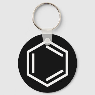 BENZENE RING SYMBOL KEYCHAIN