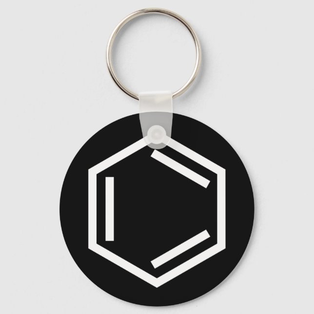 BENZENE RING SYMBOL KEYCHAIN (Front)