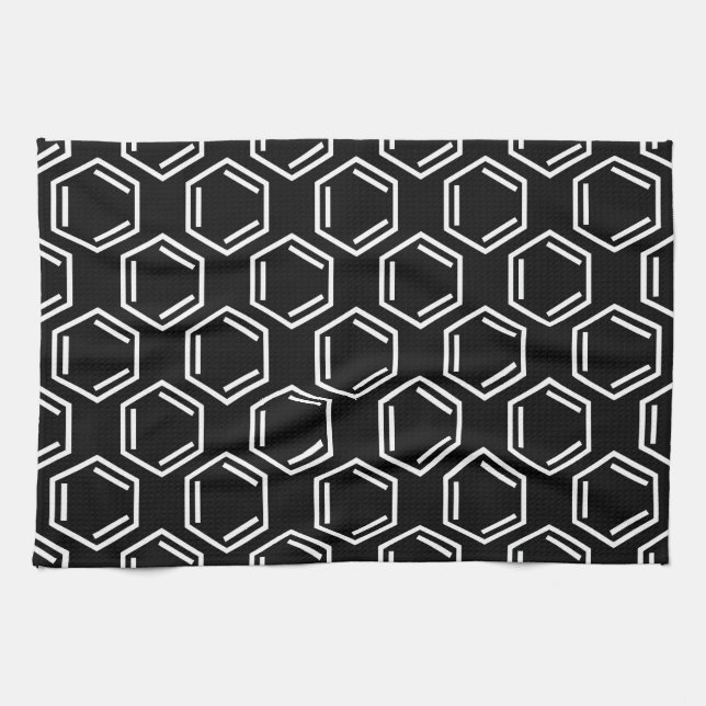 BENZENE RING SYMBOL KITCHEN TOWEL (Horizontal)