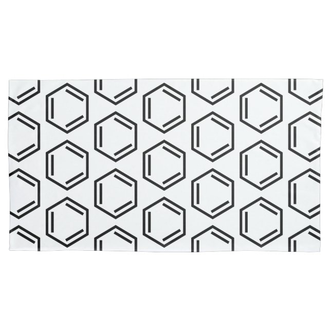 BENZENE RING SYMBOL PILLOW CASE (Front-Left)