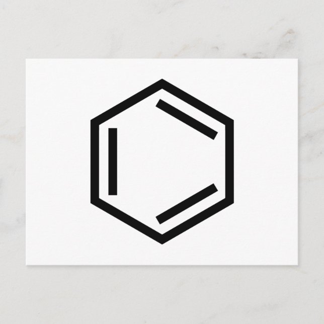 BENZENE RING SYMBOL POSTCARD (Front)