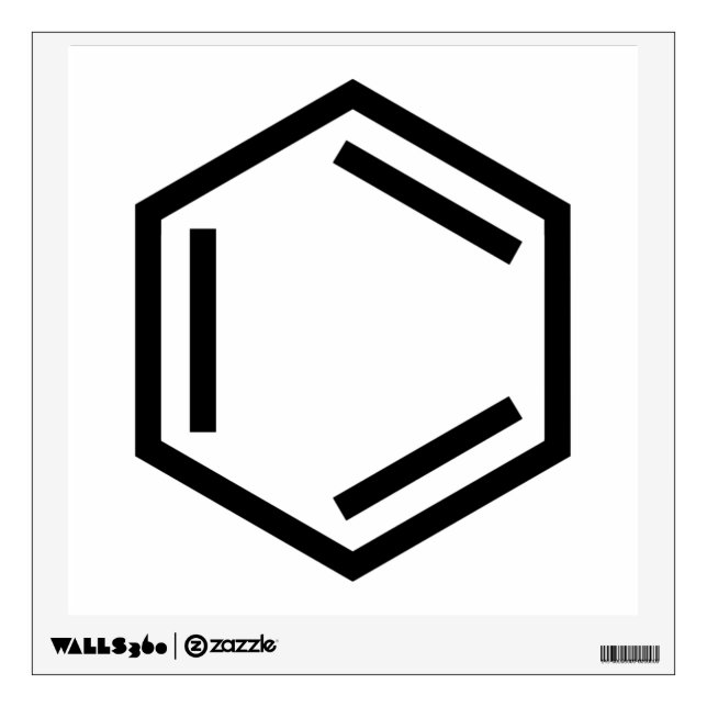 BENZENE RING SYMBOL WALL DECAL (Front)