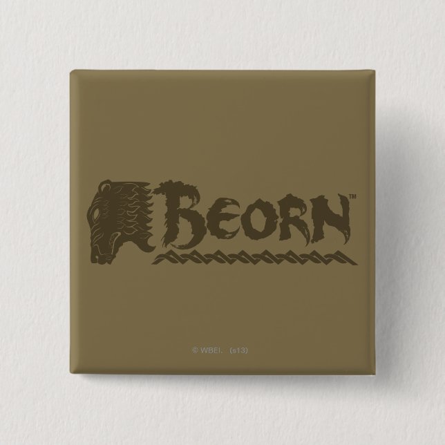 BEORN™ Bear Head Name Button (Front)