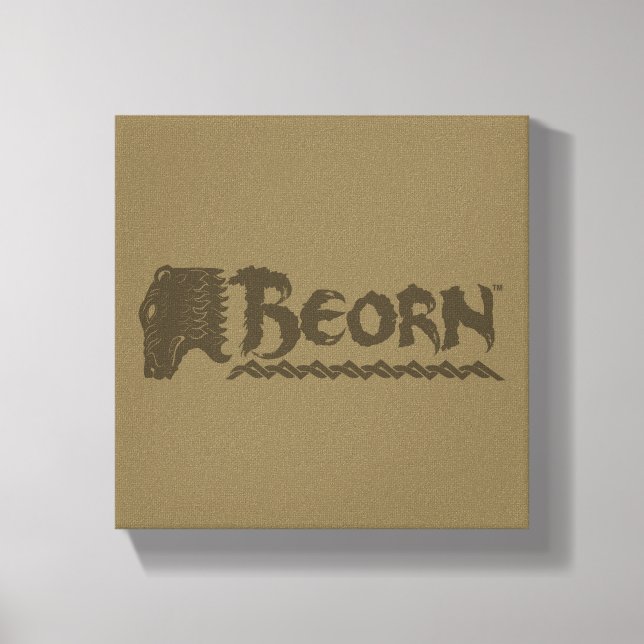BEORN™ Bear Head Name Canvas Print (Front)