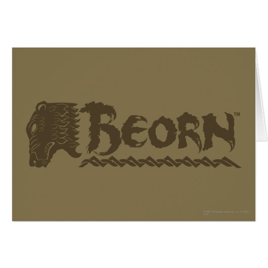 BEORN™ Bear Head Name Cards (Front Horizontal)