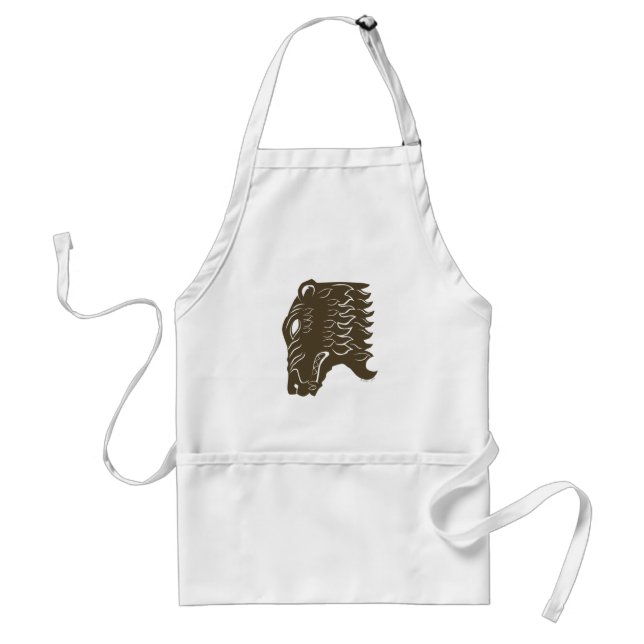 BEORN™  Bear Head Symbol Adult Apron (Front)
