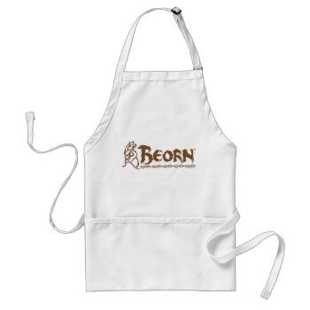 Beorn™ Bear Name Adult Apron by thehobbit at Zazzle