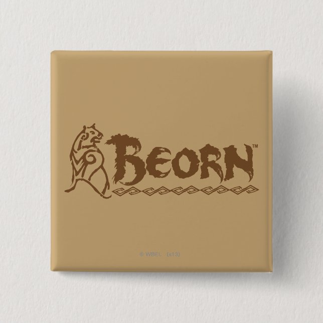 BEORN™ Bear Name Pinback Button (Front)