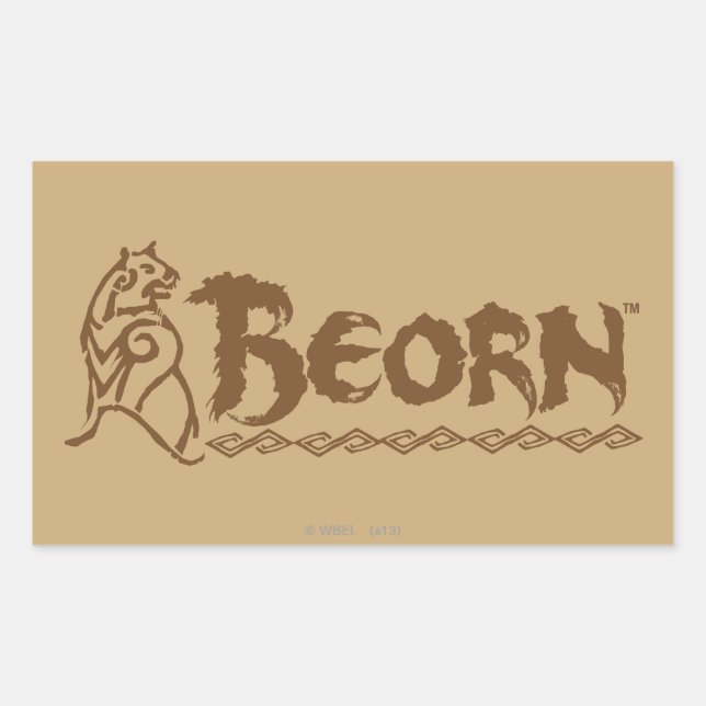 BEORN™ Bear Name Rectangular Sticker (Front)