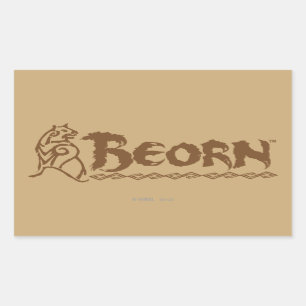 BEORN™ Bear Name Rectangular Sticker