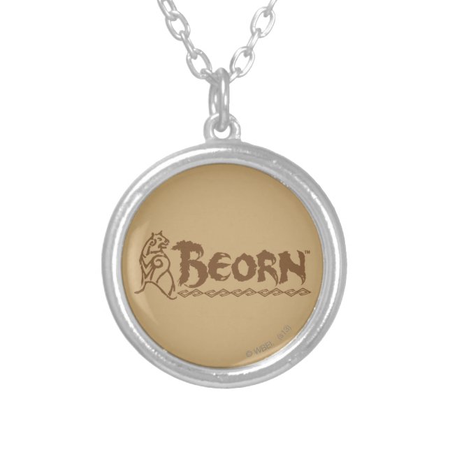 BEORN™ Bear Name Silver Plated Necklace (Front)