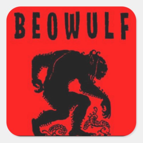 Beowulf  _ Grendel Square Sticker