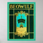 Beowulf ~ Vintage Book Cover Poster at Zazzle