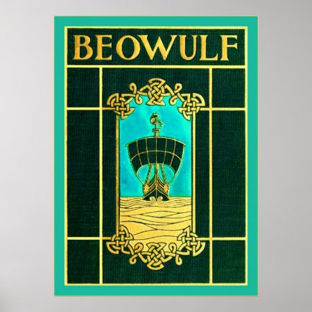 Beowulf ~ Vintage Book Cover Poster