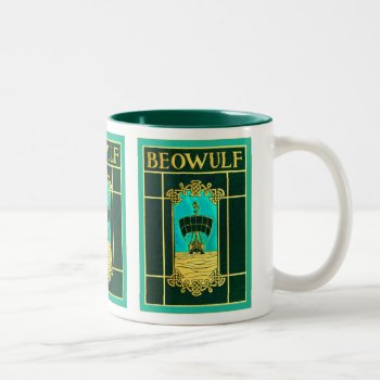 Beowulf ~ Vintage Book Cover Two-tone Coffee Mug by VintageFactory at Zazzle