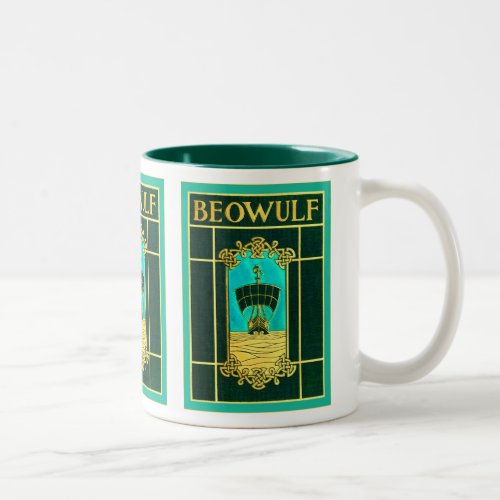 Beowulf  Vintage Book Cover Two_Tone Coffee Mug